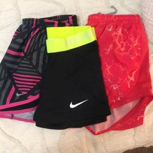 Nike shorts & spandex